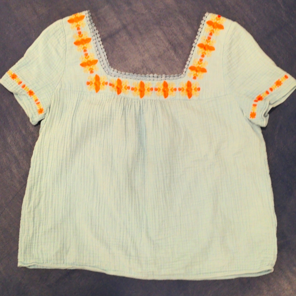 Boden Blue cotton top